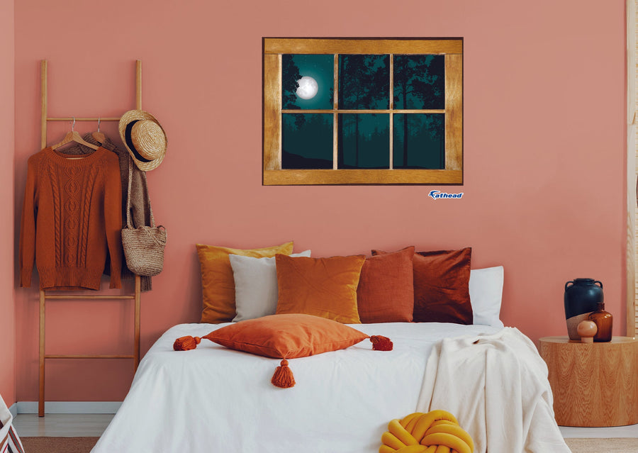 Halloween:  Forest Icon Instant Windows        -   Removable     Adhesive Decal