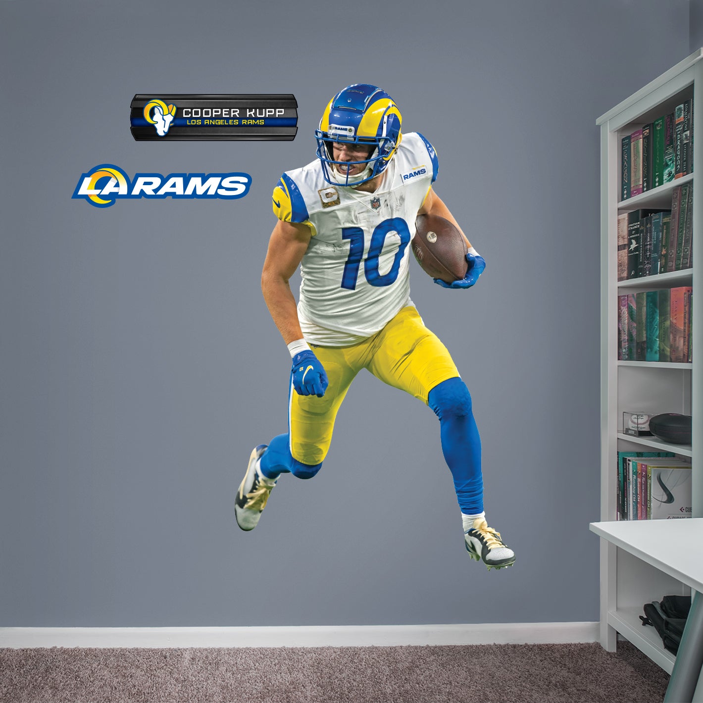 Los Angeles Rams: Cooper Kupp 2022        - Officially Licensed NFL Removable     Adhesive Decal