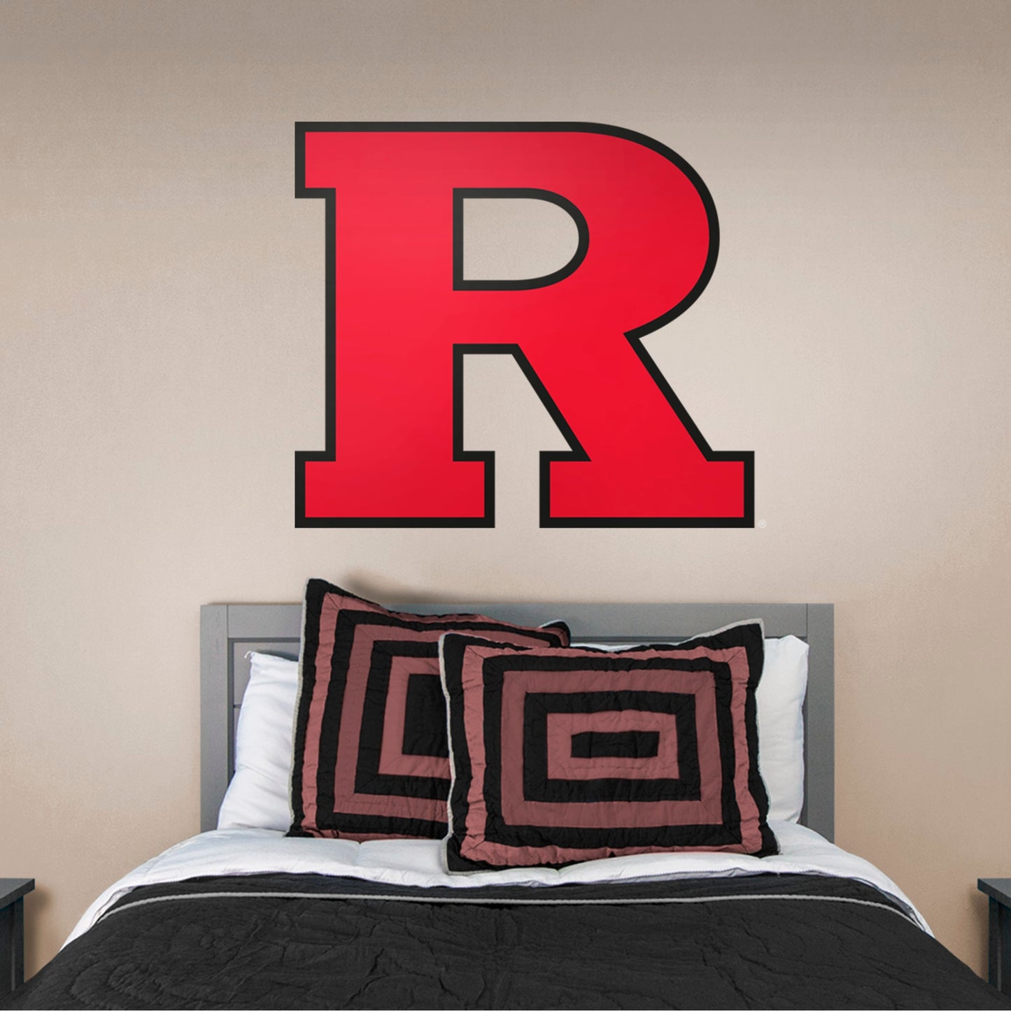 Rutgers Scarlet Knights: Logo - Officially Licensed Removable Wall Decal
