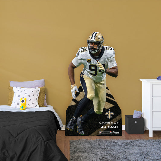 New Orleans Saints: Cameron Jordan   Life-Size   Foam Core Cutout  - Officially Licensed NFL    Stand Out