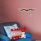 Christmas: Only Holly Leaves Icon - Removable Adhesive Decal