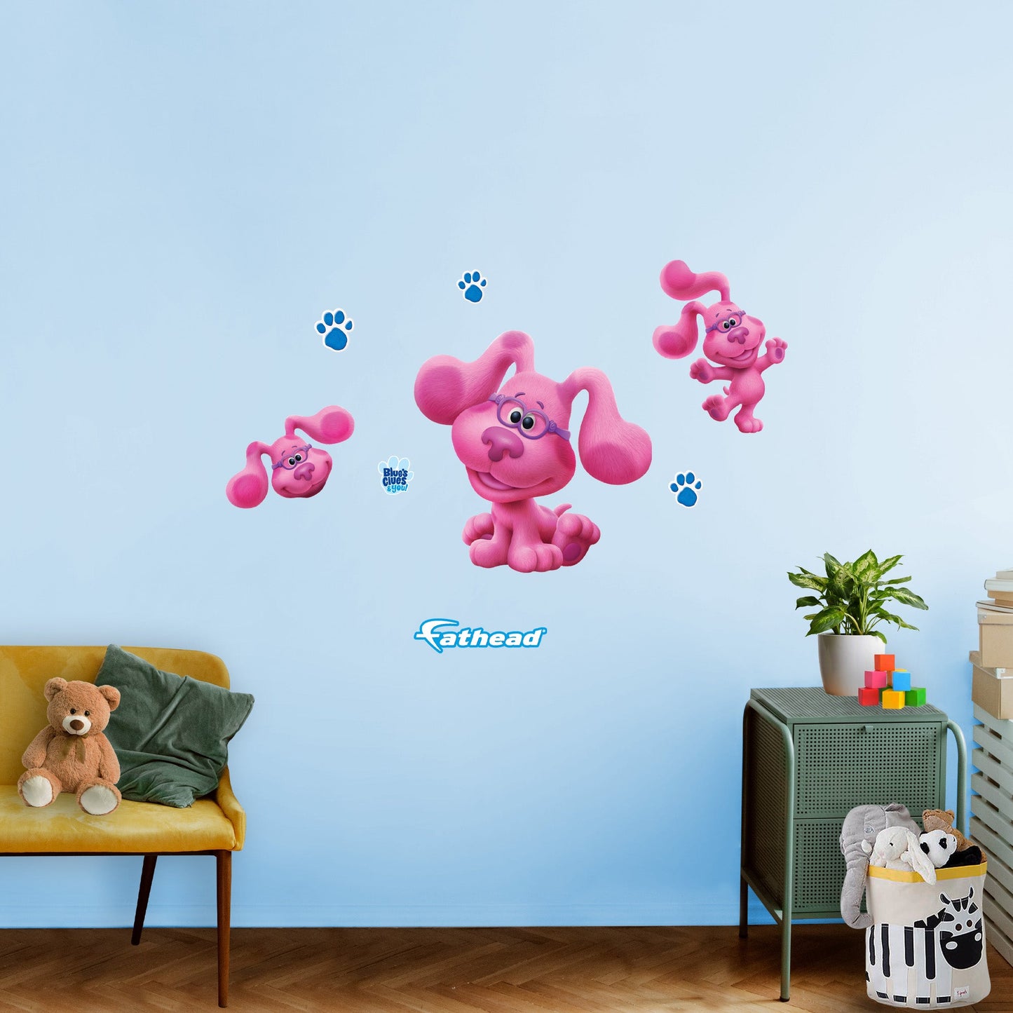 Blue's Clues: Magenta RealBigs - Officially Licensed Nickelodeon Removable Adhesive Decal