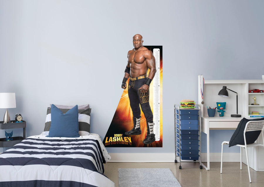 Bobby Lashley - Growth Chart - Official WWE - Reusable Vinyl Wall Decal