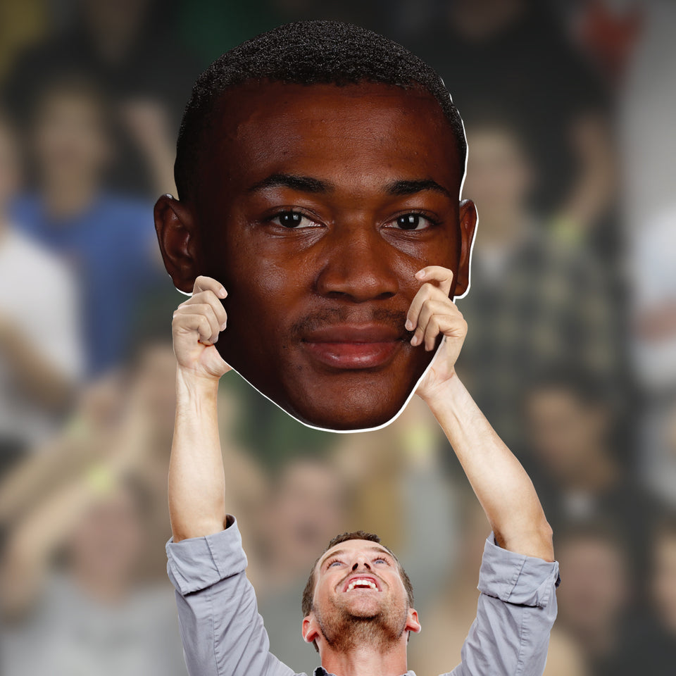 23"W x 29"H DeVonta Smith Big Head Cutout. DeVonta Smith is your 2021 Heisman winner and a national champion at Alabama. Drafted in the first round to the Philadelphia Eagles DeVonta is expected to have an immediate impact on the team. He is also reunited to old Alabama quarterback Jalen Hurts.