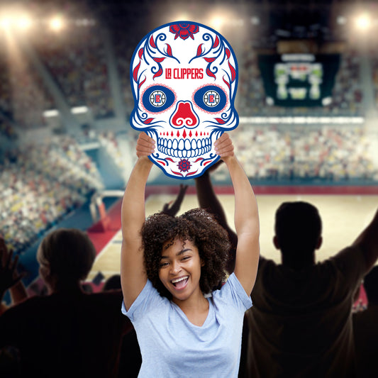 Los Angeles Clippers:   Skull   Foam Core Cutout  - Officially Licensed NBA    Big Head