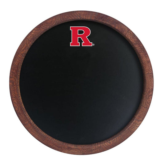 Rutgers Scarlet Knights: "Faux" Barrel Top Chalkboard - The Fan-Brand