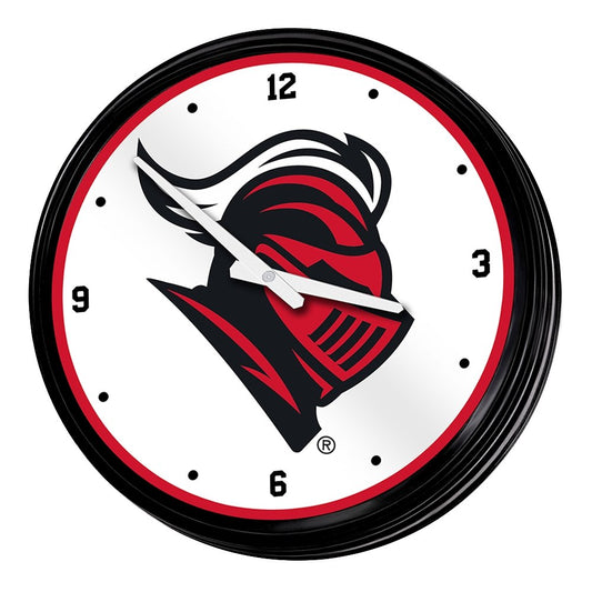 Rutgers Scarlet Knights: Knight - Retro Lighted Wall Clock - The Fan-Brand