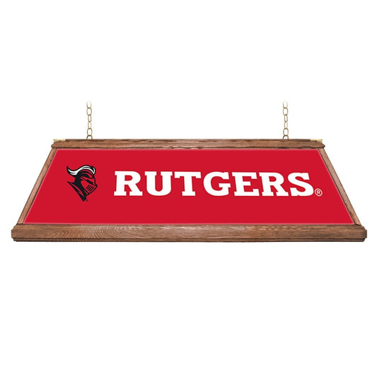 Rutgers Scarlet Knights: Premium Wood Pool Table Light - The Fan-Brand