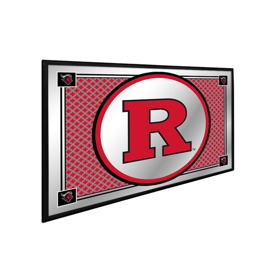 Rutgers Scarlet Knights: Team Spirit - Framed Mirrored Wall Sign - The Fan-Brand