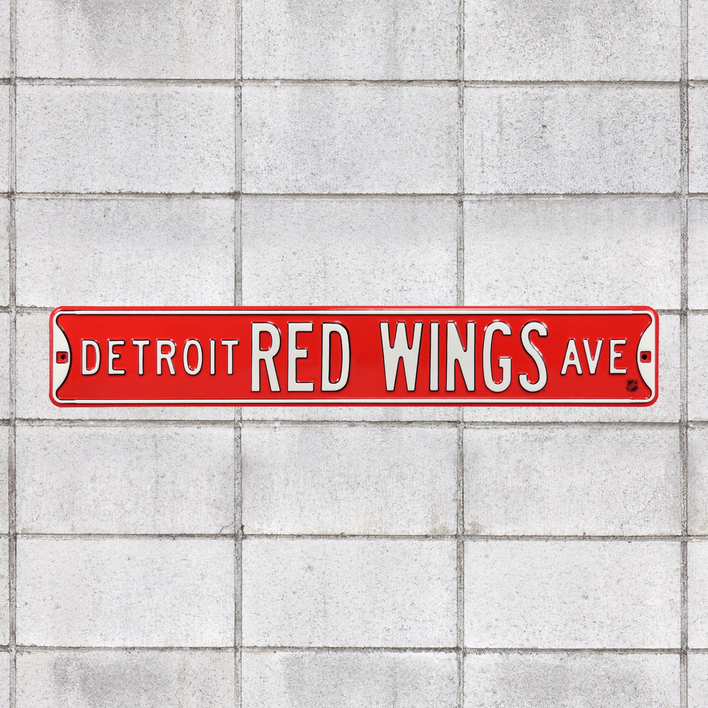 Detroit Red Wings: Detroit Red Wings Avenue - Officially Licensed NHL Metal Street Sign