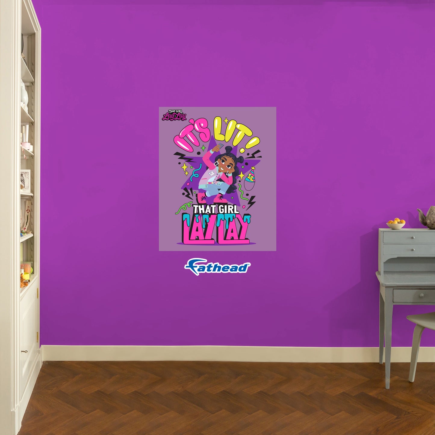 That Girl Lay Lay: It's Lit Poster - Officially Licensed Nickelodeon Removable Adhesive Decal