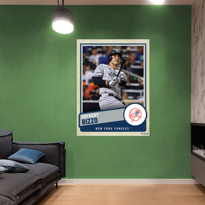 New York Yankees: Anthony Rizzo  Poster        - Officially Licensed MLB Removable     Adhesive Decal