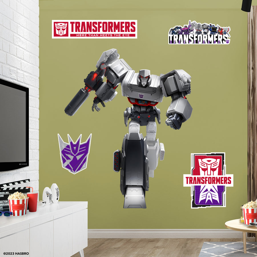 Megatron - Transformers - RealBig Collection - Official Hasbro - Reusable Vinyl Wall Decals