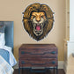 Jungle:  Angry Lion Icon        -   Removable     Adhesive Decal