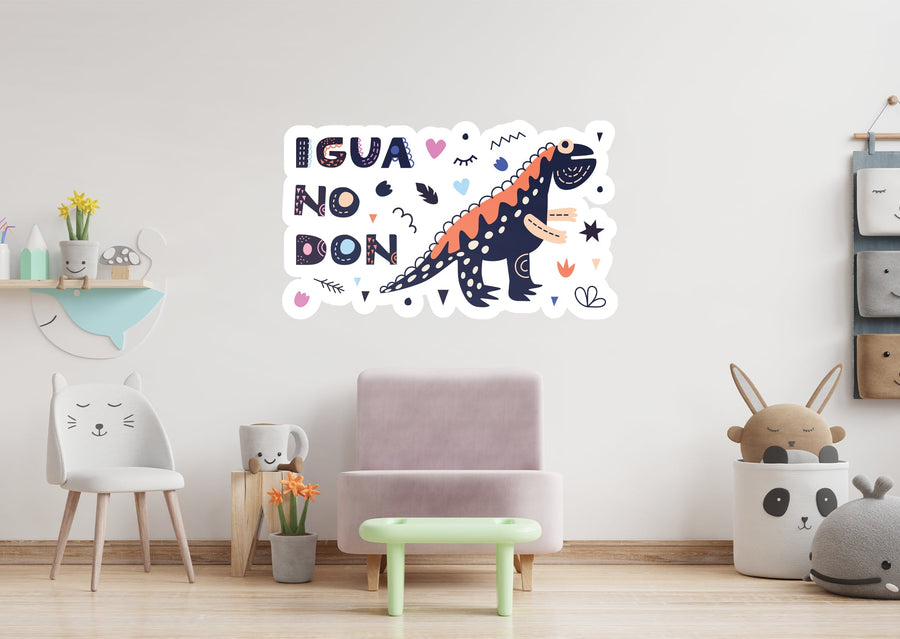 Dinosaurs: Iguanodon Icon        -   Removable Wall   Adhesive Decal