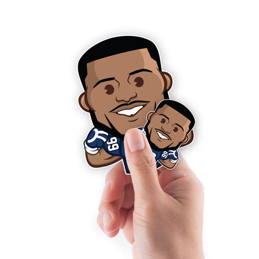 Los Angeles Rams: Aaron Donald  Emoji Minis        - Officially Licensed NFLPA Removable     Adhesive Decal