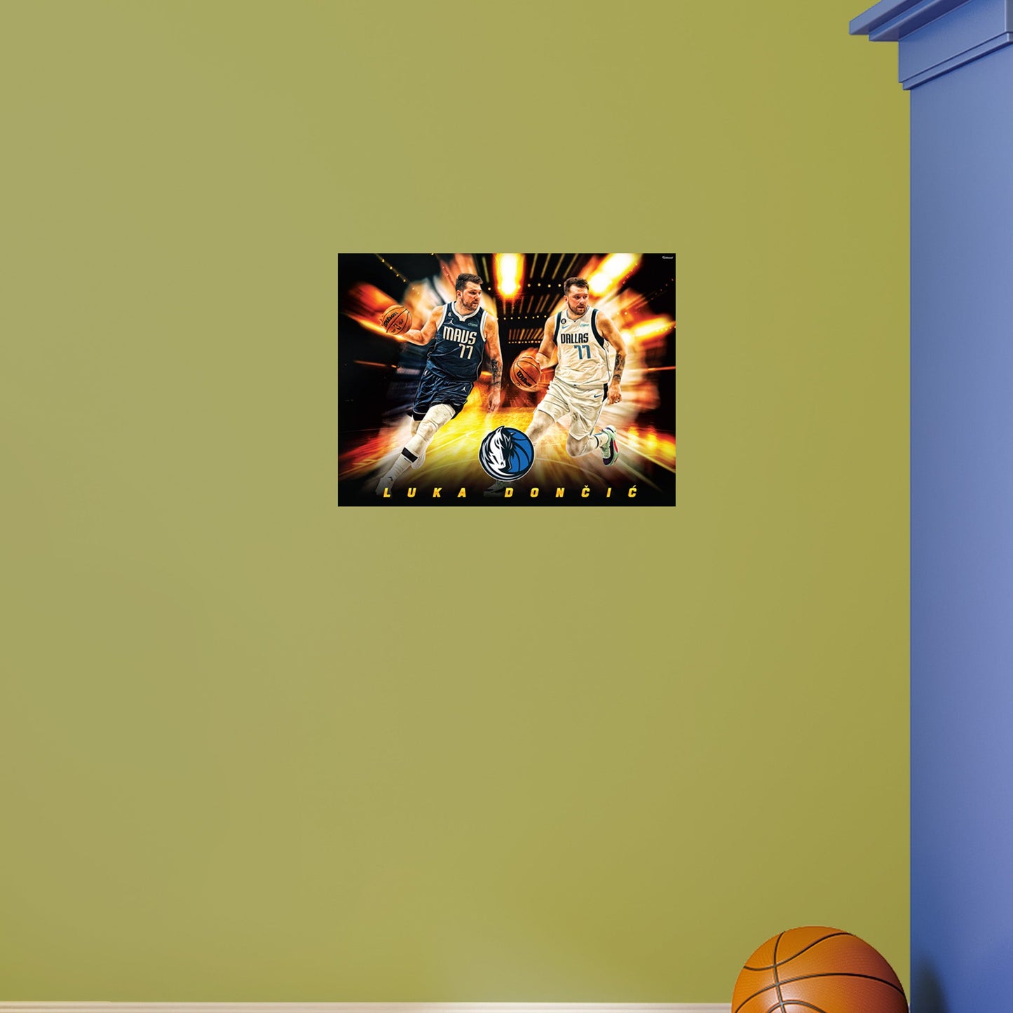 Dallas Mavericks: Luka Dončić Icon Poster - Officially Licensed NBA Removable Adhesive Decal