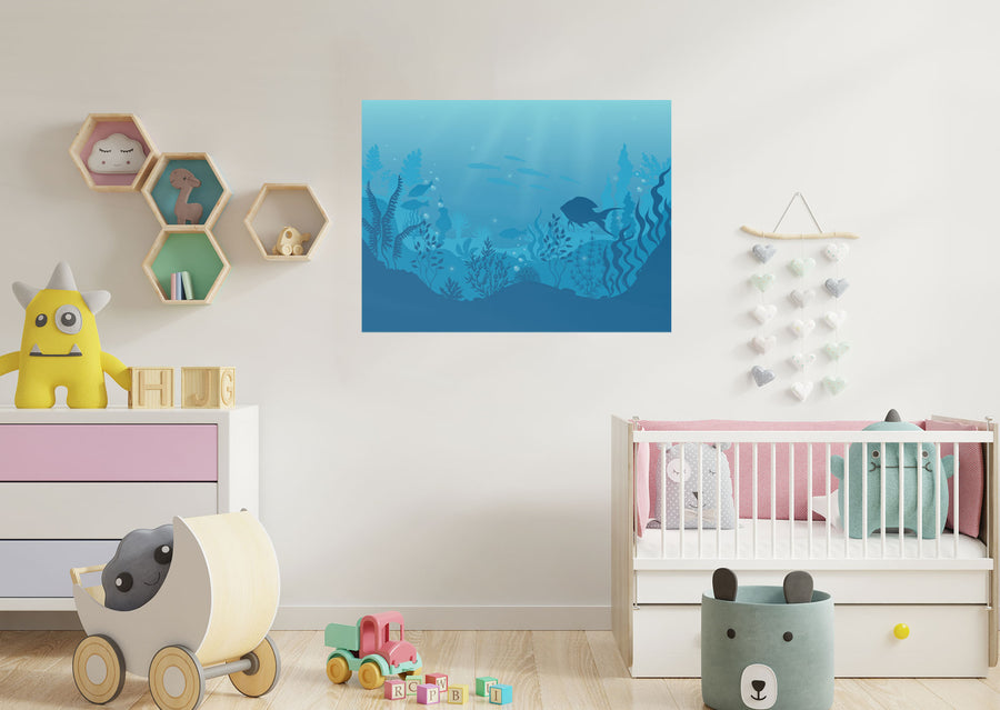 Nursery:  Alone Mural        -   Removable Wall   Adhesive Decal