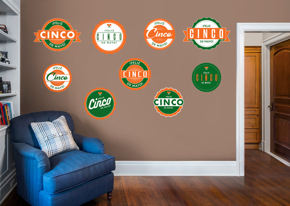 9 Decals  (26"W x 18"H)