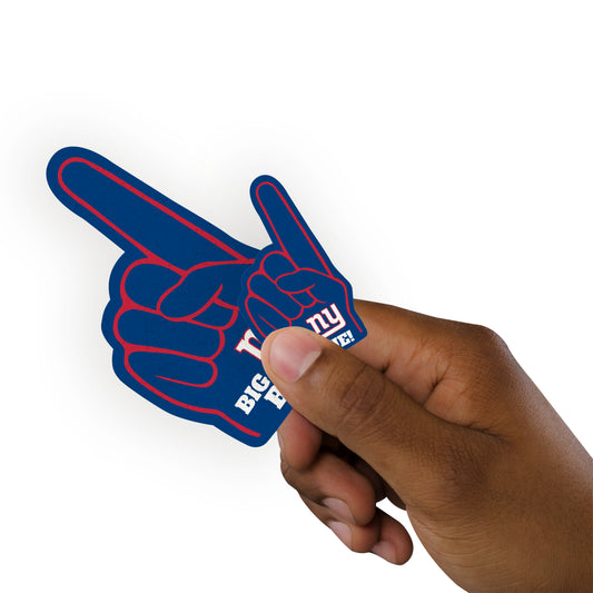 New York Giants:   Foam Finger MINIS        - Officially Licensed NFL Removable     Adhesive Decal