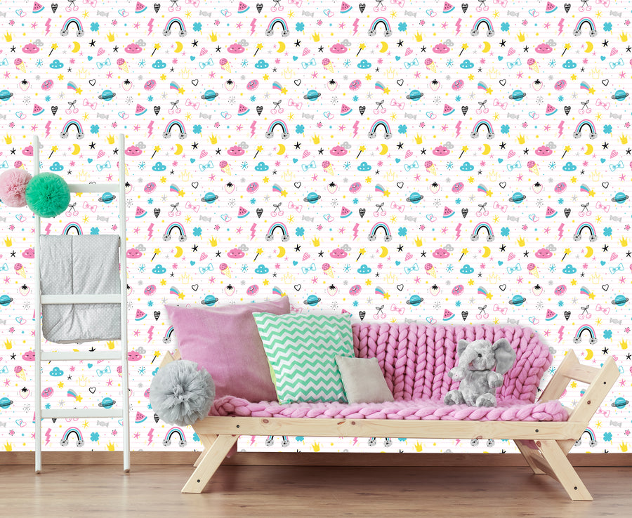 Children:  Frankie Kids        -    Peel & Stick Wallpaper