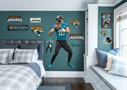 Jacksonville Jaguars: Trevor Lawrence         - Officially Licensed NFL Removable Wall   Adhesive Decal
