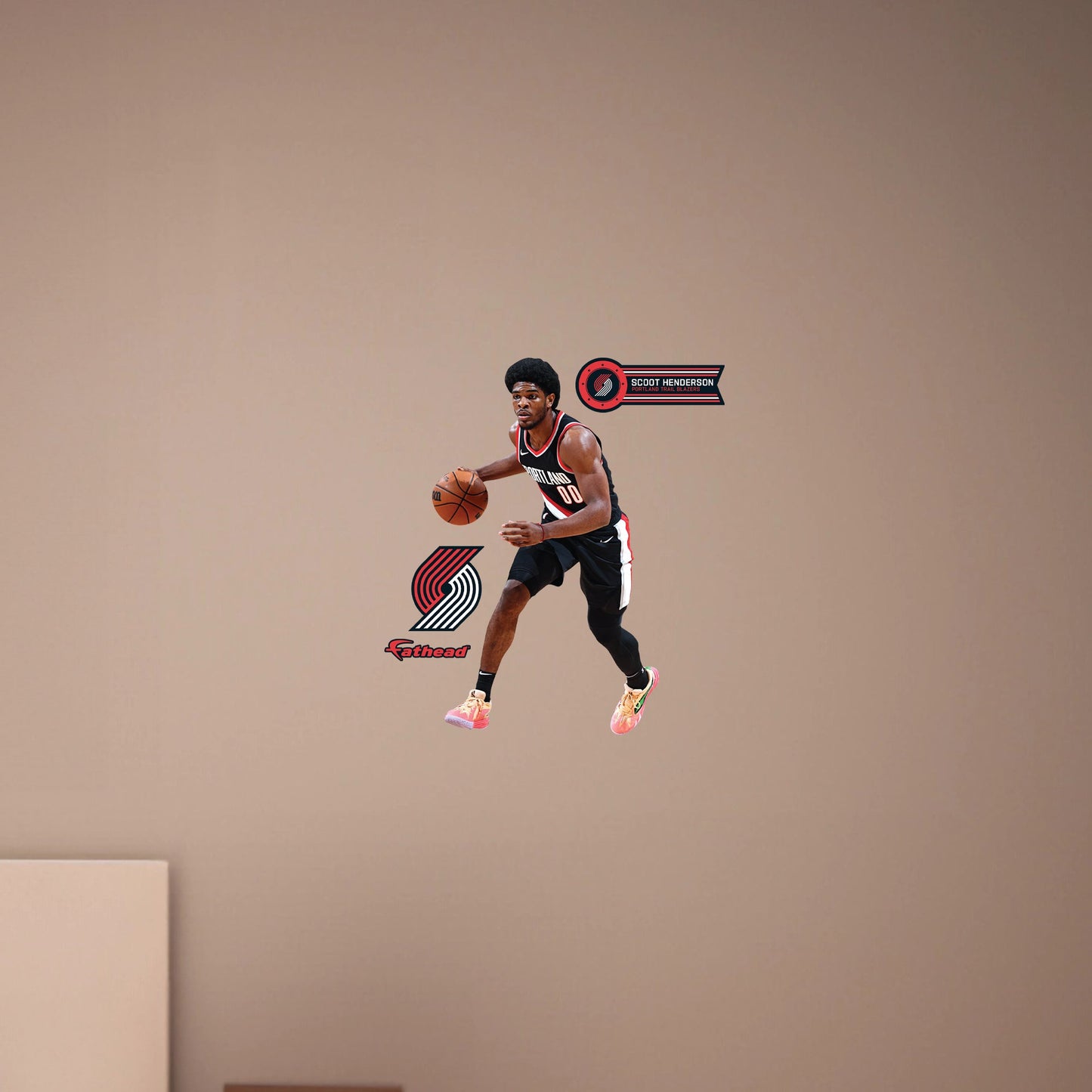 Portland Trail Blazers: Scoot Henderson         - Officially Licensed NBA Removable     Adhesive Decal