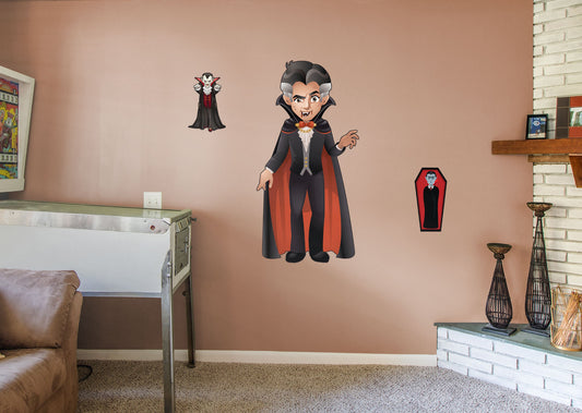 Halloween: Dracula Vinyl Die-Cut Character        -   Removable Wall   Adhesive Decal