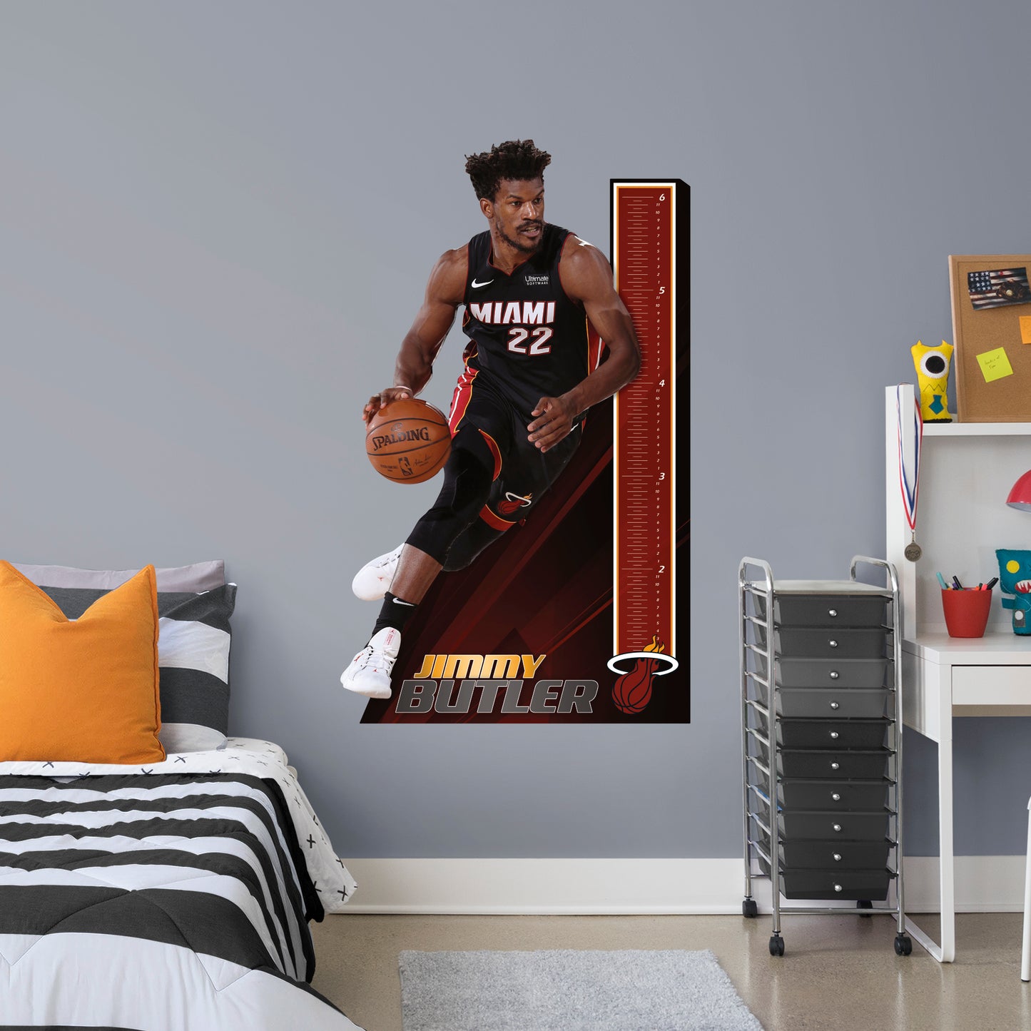 Jimmy Butler  Growth Chart  - Officially Licensed NBA Removable Wall Decal