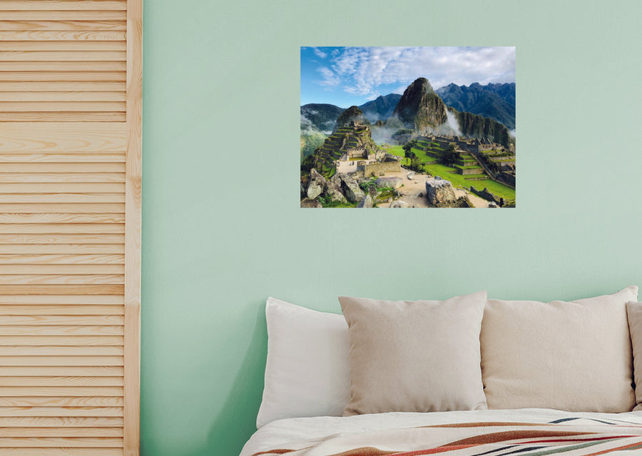Popular Landmarks: Machu Picchu Realistic Poster - Removable Adhesive Decal