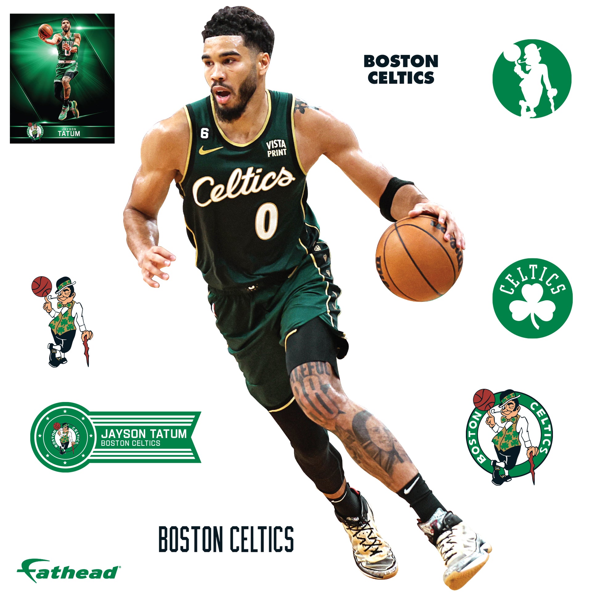 Boston Celtics: Jayson Tatum 2022 City Jersey - Officially Licensed NBA  Removable Adhesive Decal