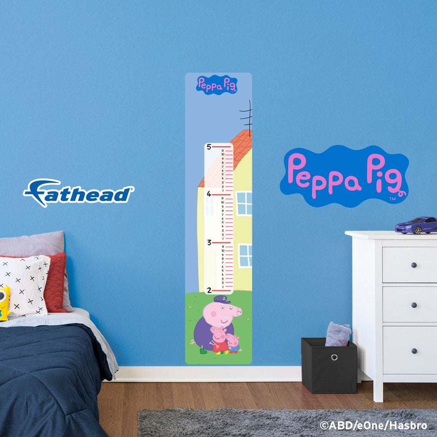 Peppa Pig - Growth Chart - Official Hasbro - Peppa Pig - Reusable Vinyl Wall Decal #3
