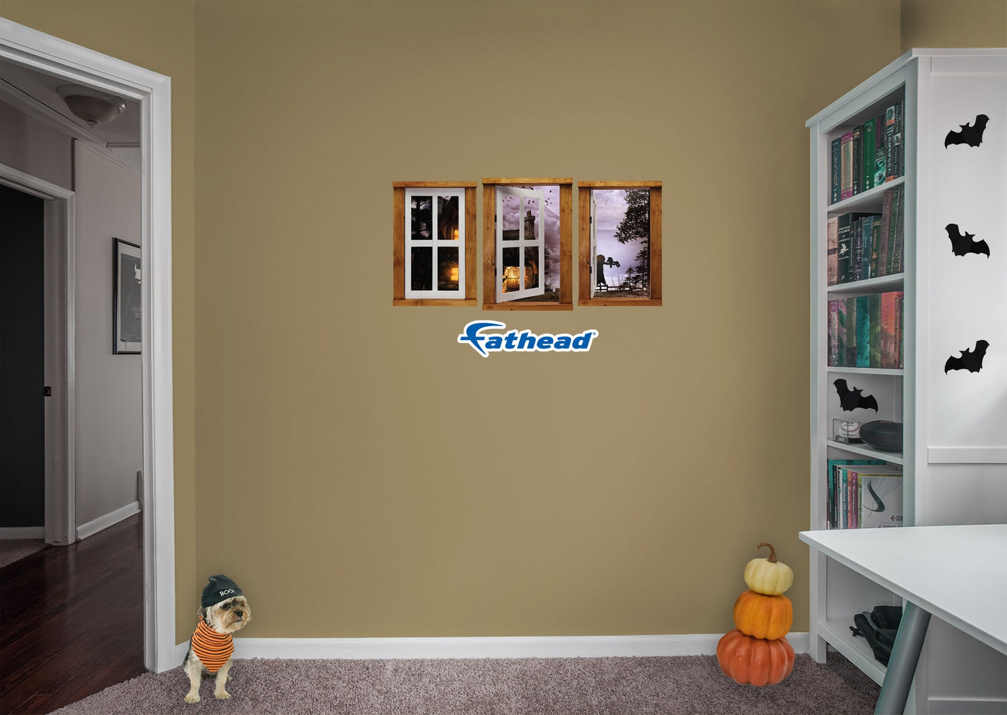 Halloween: Scarecrow Icon Instant Windows        -   Removable Wall   Adhesive Decal
