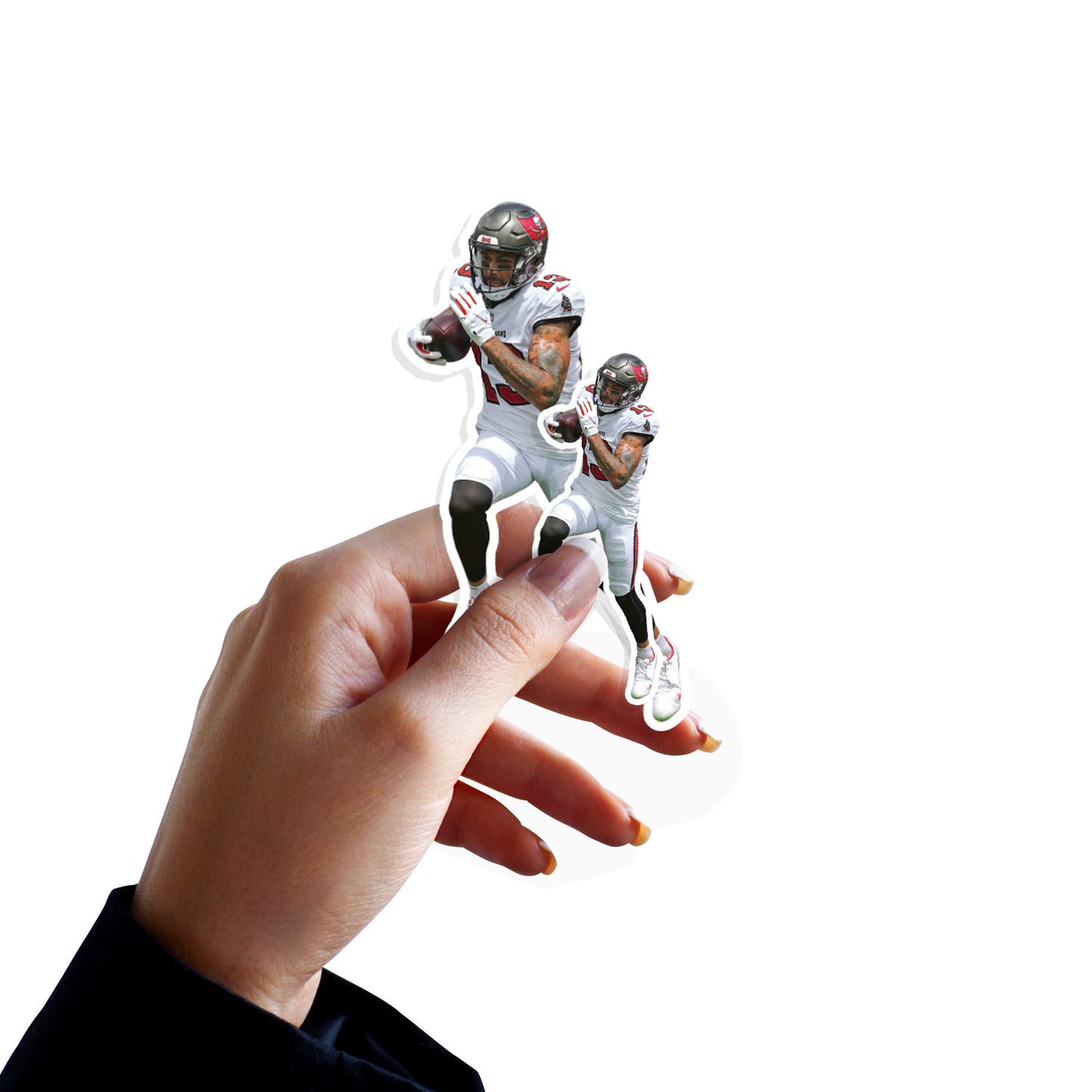 Sheet of 5 -Tampa Bay Buccaneers: Mike Evans 2021 Player MINIS        - Officially Licensed NFL Removable     Adhesive Decal