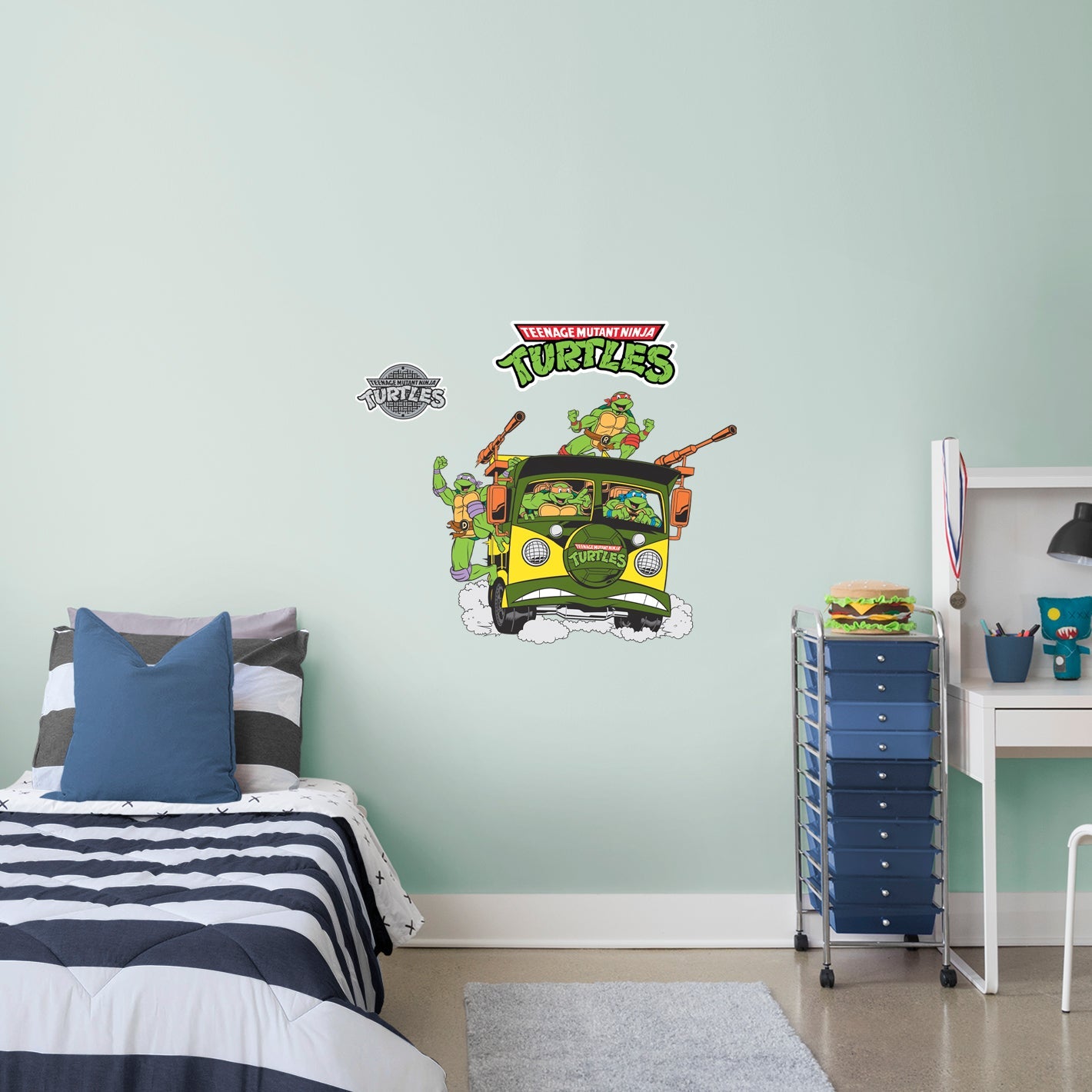 Teenage Mutant Ninja Turtles: Party Wagon Die-Cut Icon - Officially Licensed Nickelodeon Removable Adhesive Decal