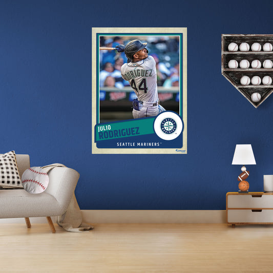 Seattle Mariners: Julio Rodríguez 2022 Poster        - Officially Licensed MLB Removable     Adhesive Decal