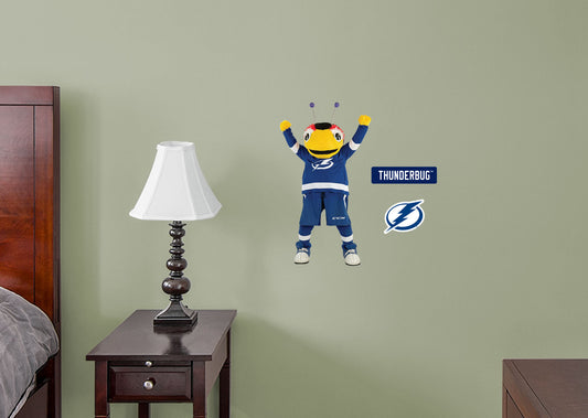 Tampa Bay Lightning: Thunderbug 2021 Mascot        - Officially Licensed NHL Removable Wall   Adhesive Decal