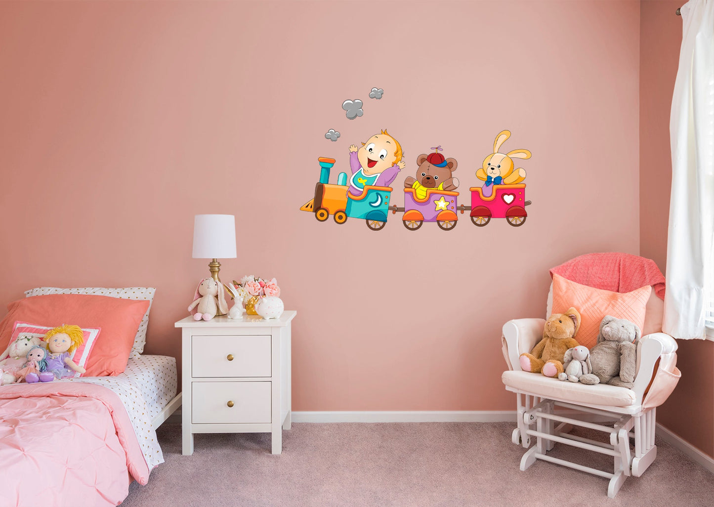 Nursery:  Happy Kid Icon        -   Removable Wall   Adhesive Decal