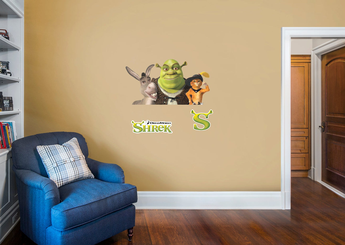 Shrek: Shrek, Donkey, and Puss in Boots RealBig - Officially Licensed NBC Universal Removable Adhesive Decal