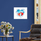 Valentine's Day:  Love Survives Mural        -   Removable     Adhesive Decal