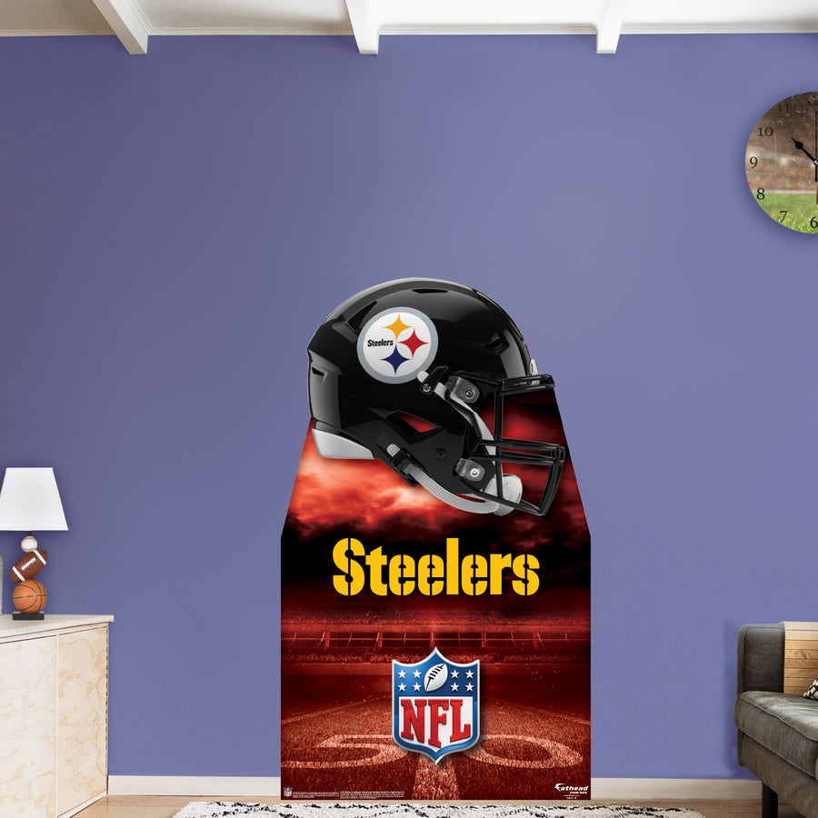 Pittsburgh Steelers Helmet - Life-Size Stand Out - Official NFL - Foam Core Cutout