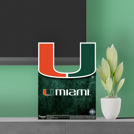 Miami Hurricanes:  2022  Mini   Cardstock Cutout  - Officially Licensed NCAA    Stand Out