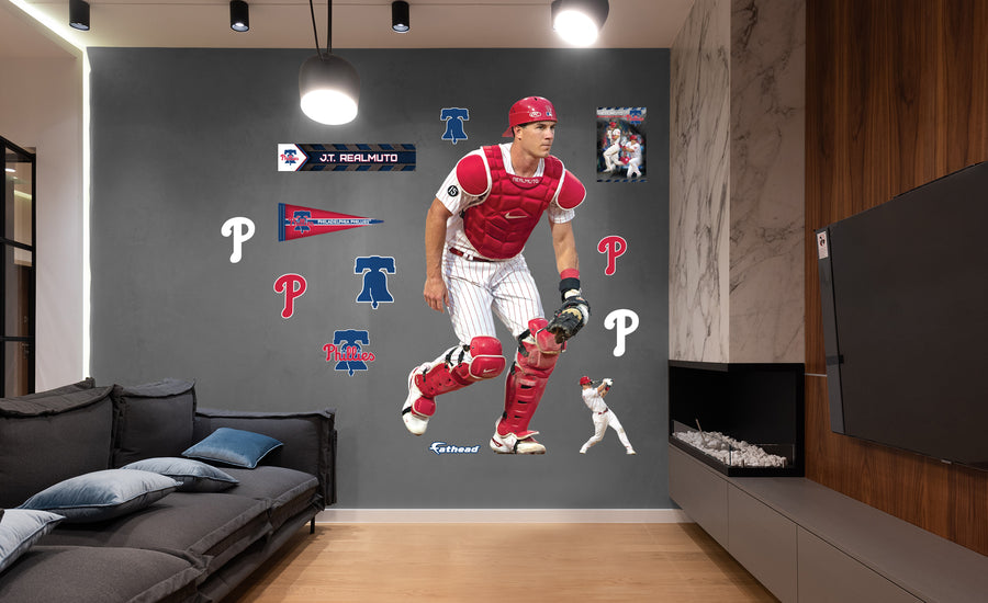 J.T. Realmuto - RealBig Catcher Collection - Official MLB - Philadelphia Phillies - Reusable Vinyl Wall Decals