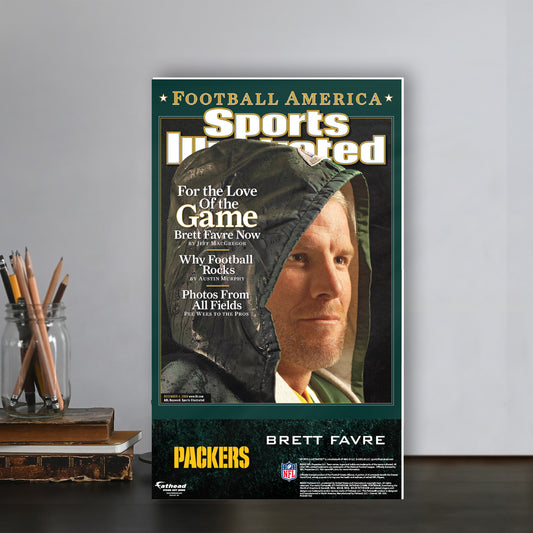 Green Bay Packers: Brett Favre December 2006 Commemorative Sports Illustrated Cover  Mini   Cardstock Cutout  - Officially Licensed NFL    Stand Out