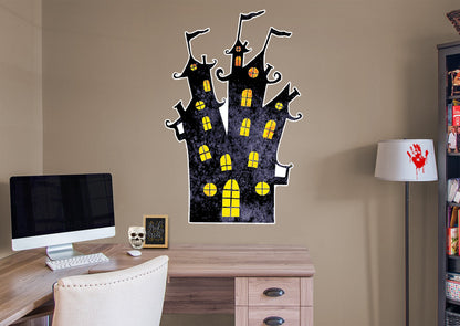 Halloween: Castle Icon        -   Removable Wall   Adhesive Decal