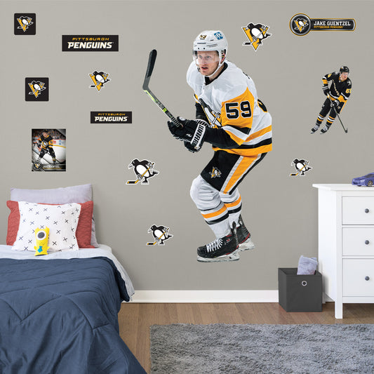 Pittsburgh Penguins: Jake Guentzel         - Officially Licensed NHL Removable     Adhesive Decal