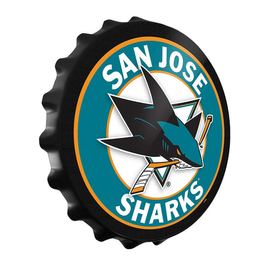 San Jose Sharks: Bottle Cap Wall Sign - The Fan-Brand
