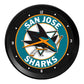 San Jose Sharks: Ribbed Frame Wall Clock - The Fan-Brand