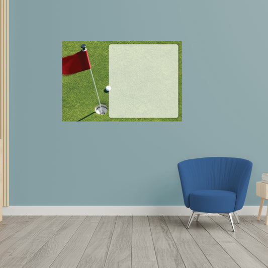 Golf: Ball Dry Erase        -   Removable     Adhesive Decal