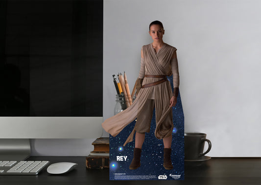 Sequel Trilogy: Rey Episode VII  Mini   Cardstock Cutout  - Officially Licensed Star Wars    Stand Out
